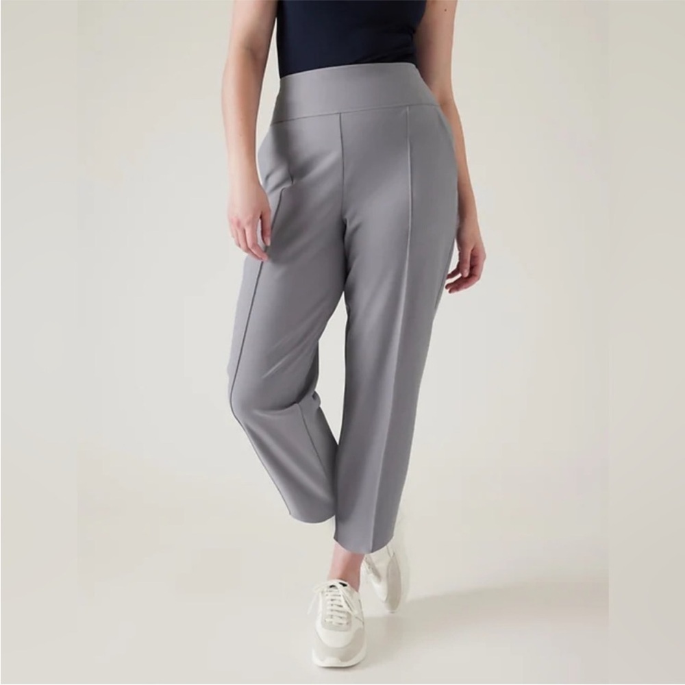 Athleta Stellar Wide Crop Coastline Blue Size 4P